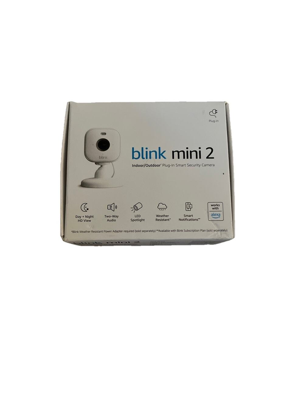NEW Blink Mini 2 Indoor and Outdoor Plug-in smart security camera HD night